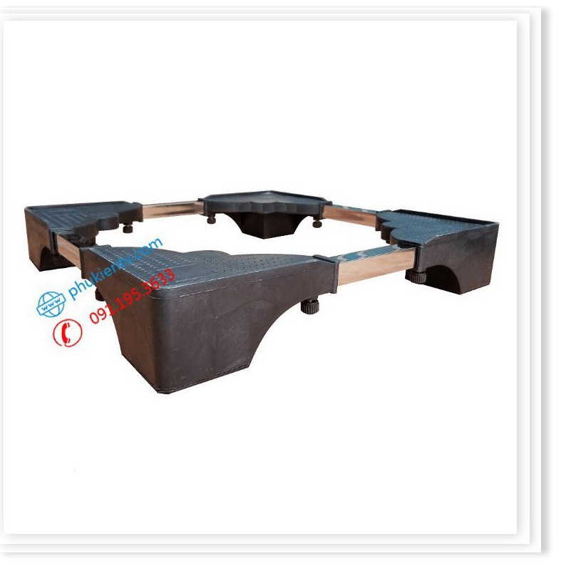 Chân Kệ Kê Máy Giặt Tủ Lạnh Đa Năng - Chân Đế Máy Sấy, Máy Rửa Bát Bê Tông Siêu Dày Chịu Tải 400 Kg