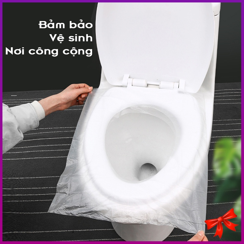 Gói 50 miếng Giấy lót bàn cầu an toàn vệ sinh, dùng 1 lần tiện lợi KN STORE TOILET SEAT COVER