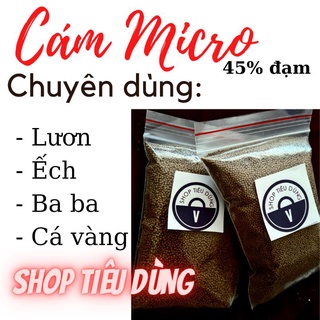 1 kg Cám MICRO 1mm 45% đạm ( 1 ly ) thức ăn cho lươn , ếch , ba ba, cá vàng , cá chép koi , betta , guppy , baba micro
