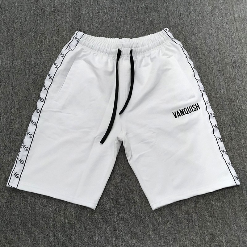 Quần ngắn cotton giản dị dáng rộng kiểu thể thao để chạy bộ/ tập thể dục cỡ lớn dành cho nam VQ