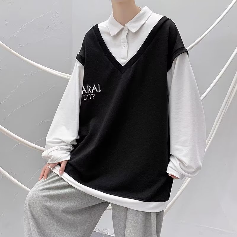 Áo Sweater Dài Tay Thiết Kế Đơn Giản Thời Trang Dành Cho Cả Nam Và Nữ áo sweater nữ áo len trắng