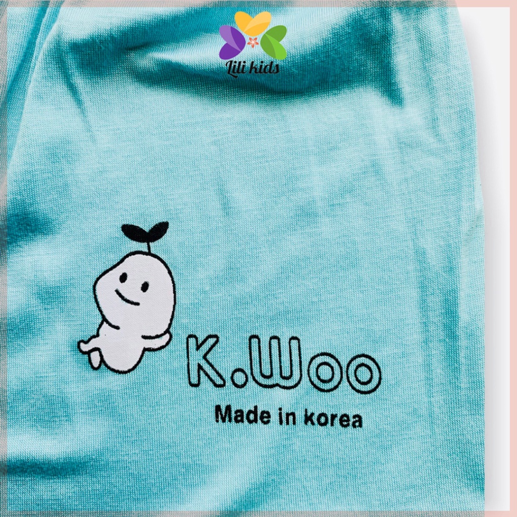 Quần đùi LILIKIDS cho bé trai bé gái màu xanh chất thun lạnh cho bé từ 5 đến 16kg