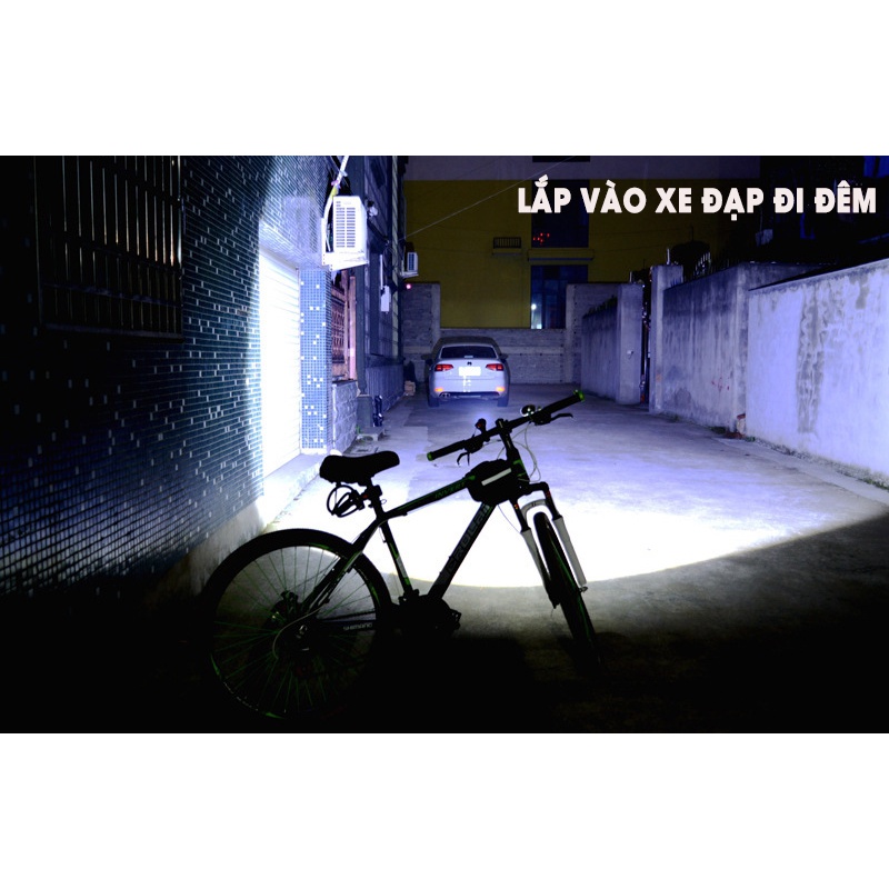 Đèn Pin Siêu Sáng XML T6 Cao Cấp Hợp Kim Chống Nước Pin Có Thể Sạc Lại Full box(Loại Tốt)[T6]