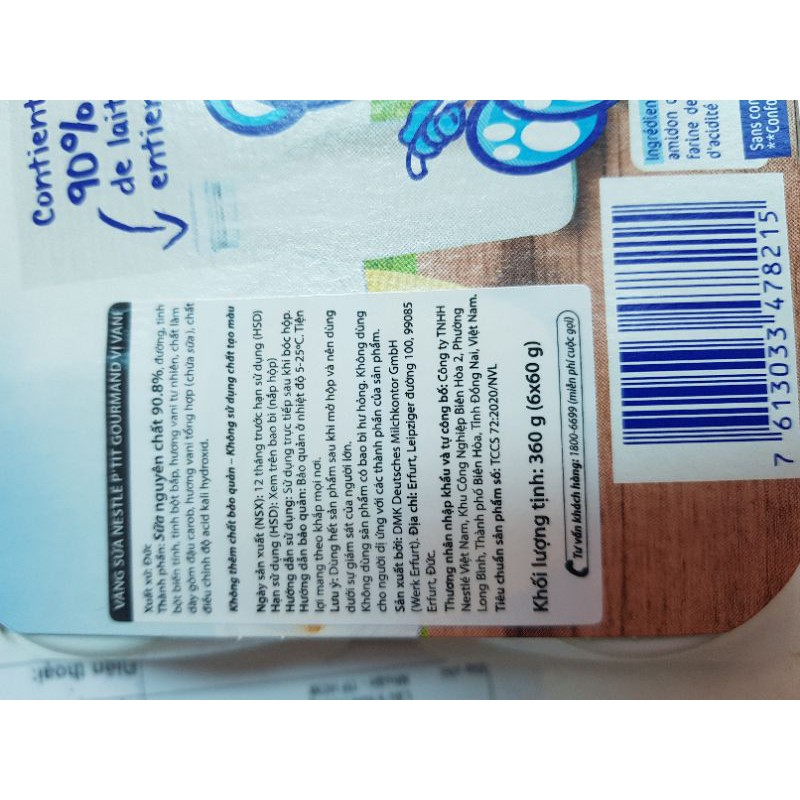 Thùng váng sữa Nestle Vani