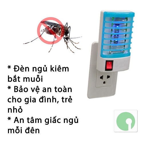 Đèn Ngủ Bắt Muỗi cảm ứng, Đèn Diệt Muỗi và côn trùng - loại cắm tường 1W