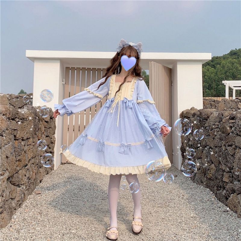 Váy lolita tiểu thư cá ảnh thật