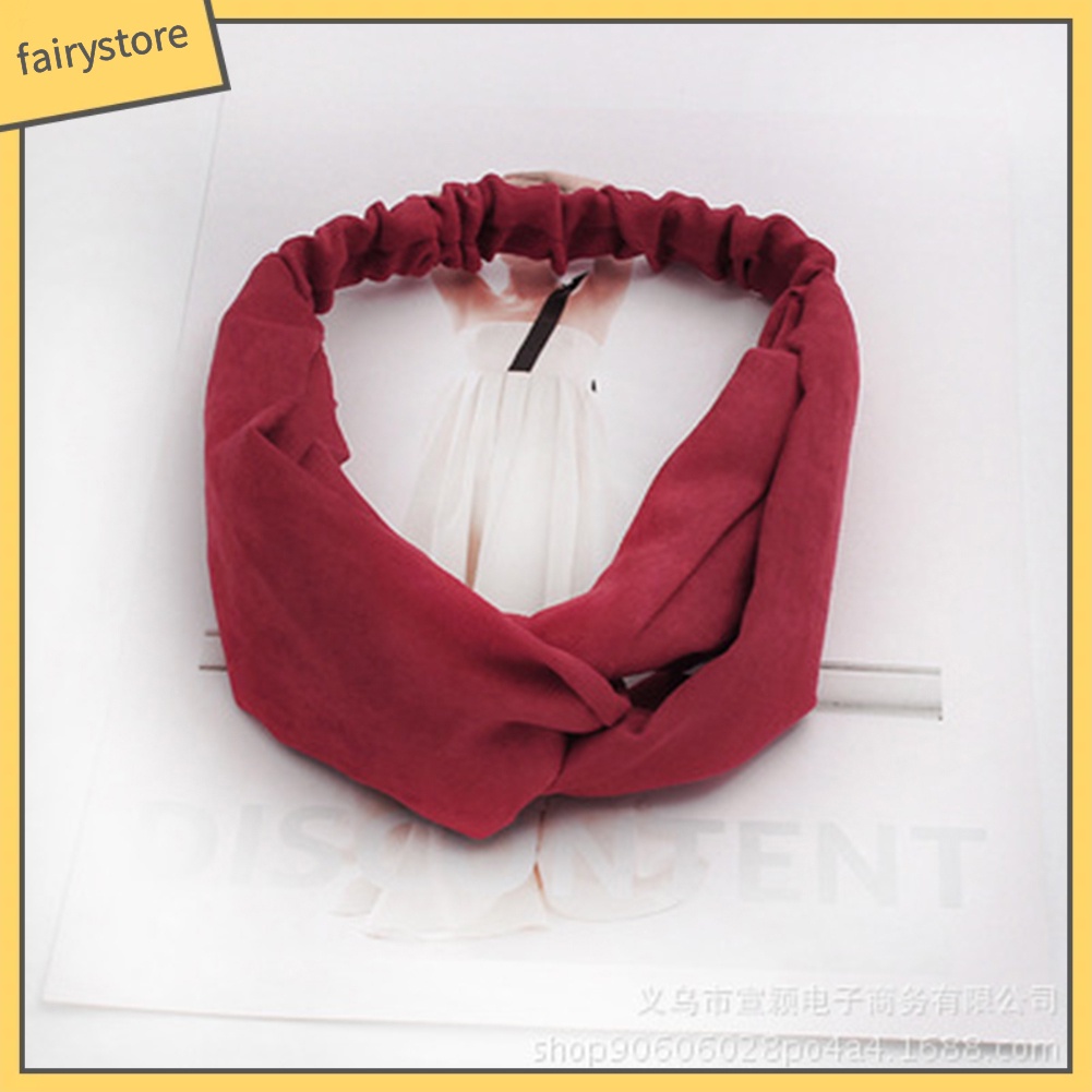 Băng Đô Cài Tóc Màu Trơn Thiết Kế Đơn Giản Cho Nữ