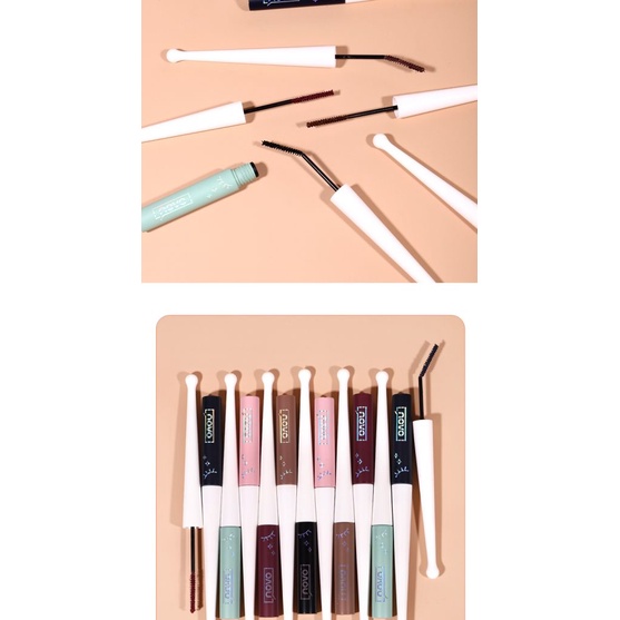 Mascara Trang Điểm Lông Mi Màu Nâu Đen Chống Nước Lâu Trôi Hiệu NOVO | BigBuy360 - bigbuy360.vn