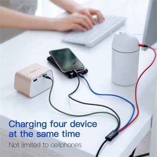 Cáp sạc đa năng Baseus Rapid Series 4 trong 1 cho iPhone/ iPad, Android(3.5A,1.2M,Type C/ Micro/ Lightning ,Fast charge)