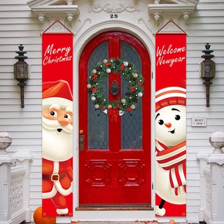 Cặp đôi ông già Noel vải Giáng sinh Christmas Oxford Cloth Santa Claus Couplet Christmas Home Decor
