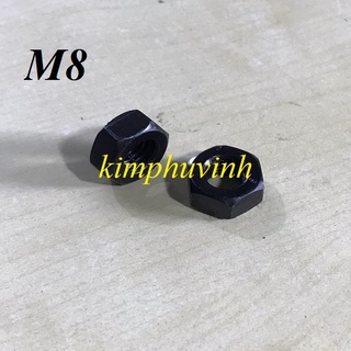 20 con -tán m8 thép đen - đai ốc 8li - ecu thép khóa 13