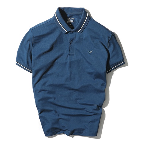 Áo polo coolmax, áo thun nam ngắn tay phối bo cổ thêu ngực logo TORANO TP702