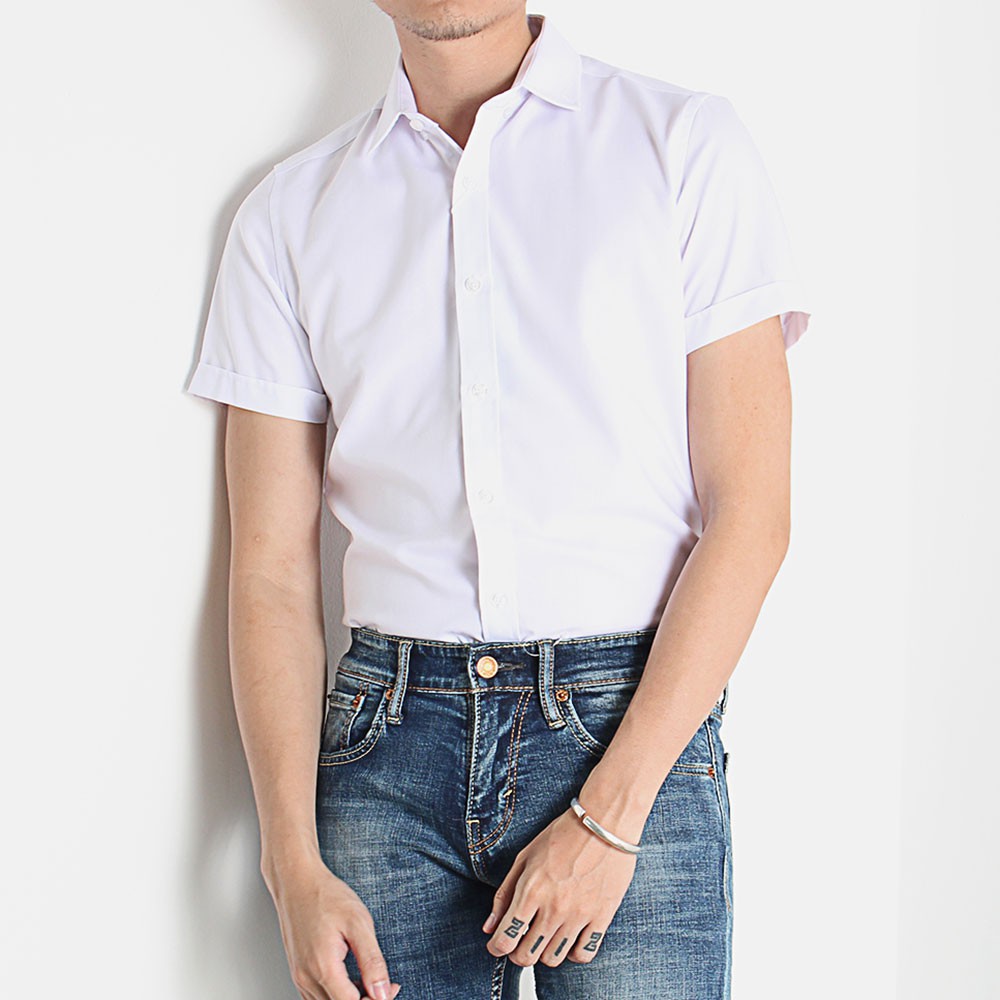 Áo Sơmi tay ngắn Slimfit - chất lụa siêu mượt vải siêu nhẹ, siêu mềm mịn ! | BigBuy360 - bigbuy360.vn