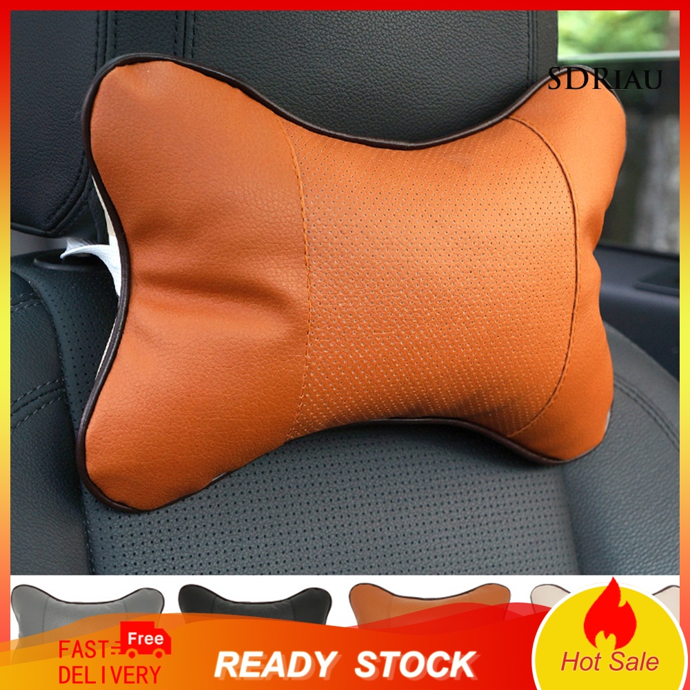 Gối tựa cổ màu trơn hình xương thông dụng cho ghế ngồi xe hơi