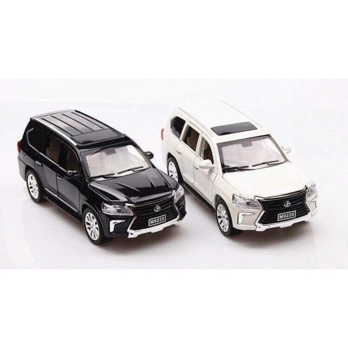 [SALE30% - FREESHIP] Ô TÔ MÔ HÌNH SẮT TRƯNG BÀY - MÔ HÌNH XE LEXUS 570 1:24 XLG(Trắng) ĐỒ CHƠI CAO CẤP KHÔNG CHÌ