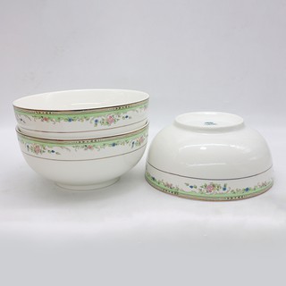 [20,2cm] Tô Sứ Sâu Lớn Viền Kim Xanh TH08VKX - Sứ Minh Châu Cao Cấp - gian hàng chính hãng Gốm Sứ Việt