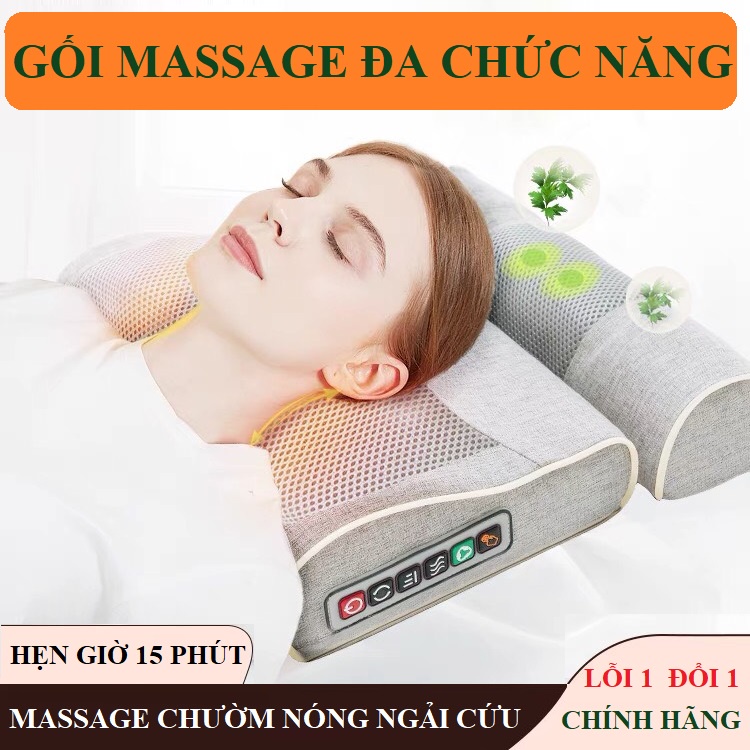 Gối massage hồng ngoại đa năng, massage toàn thân MAZ5, máy massage lưng, cổ, vai, gáy - BH 12 tháng