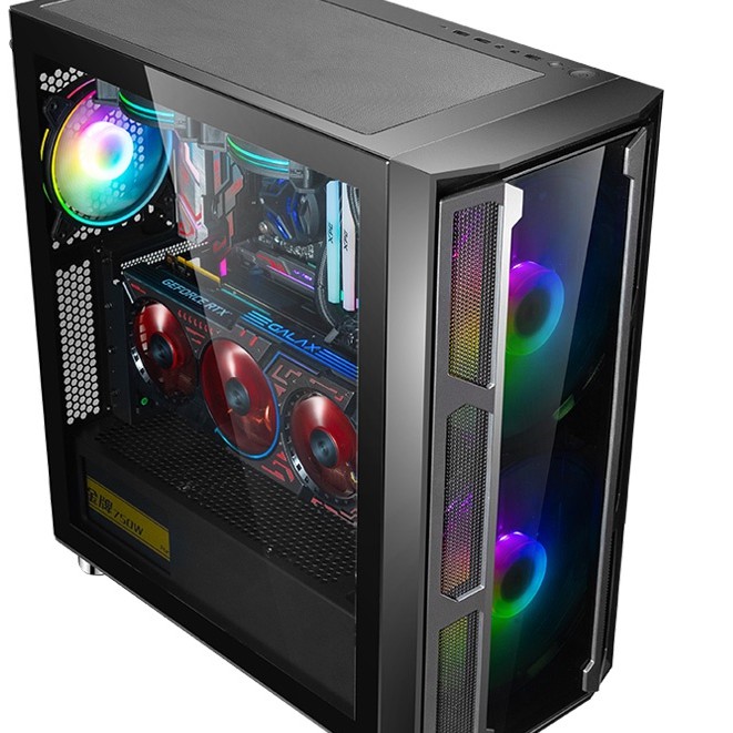 Vỏ máy tính Sama W03 kèm 2Fan RGB (e-ATX, ATX, MicroATX, Mini-ITX)