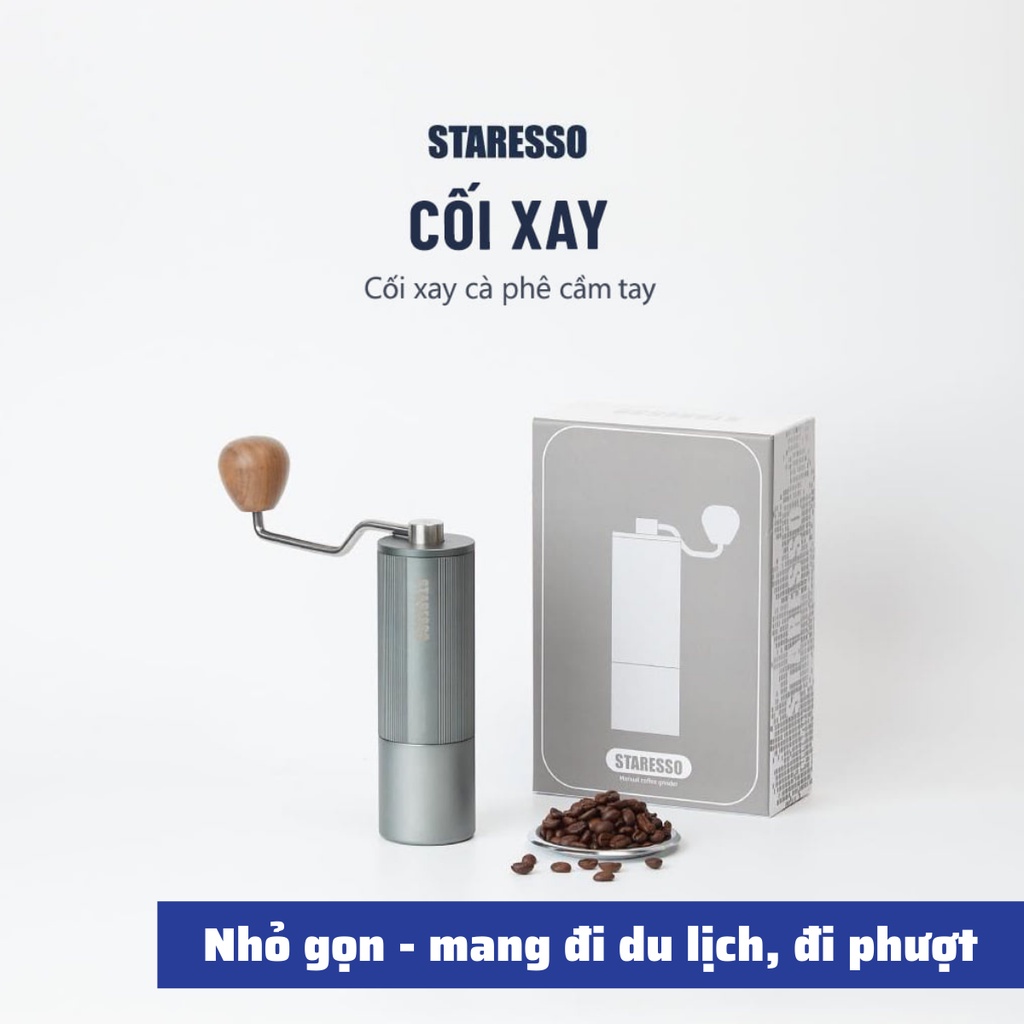 Cối Xay cà phê Staresso Lưỡi Dao Titanium máy pha cà phê mini cầm tay Chính Hãng Bảo Hành 12 Tháng