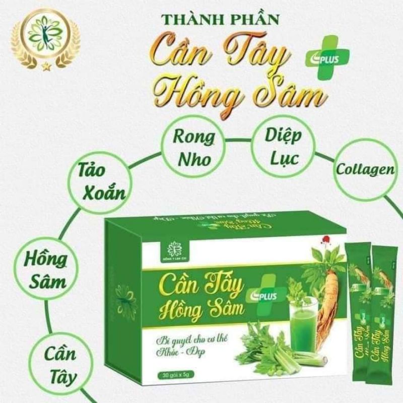 Cần Tây Hồng Sâm Thanh Lọc Cơ Thể _Mát Gan_Ngừ Mụn( Chính Hãng)