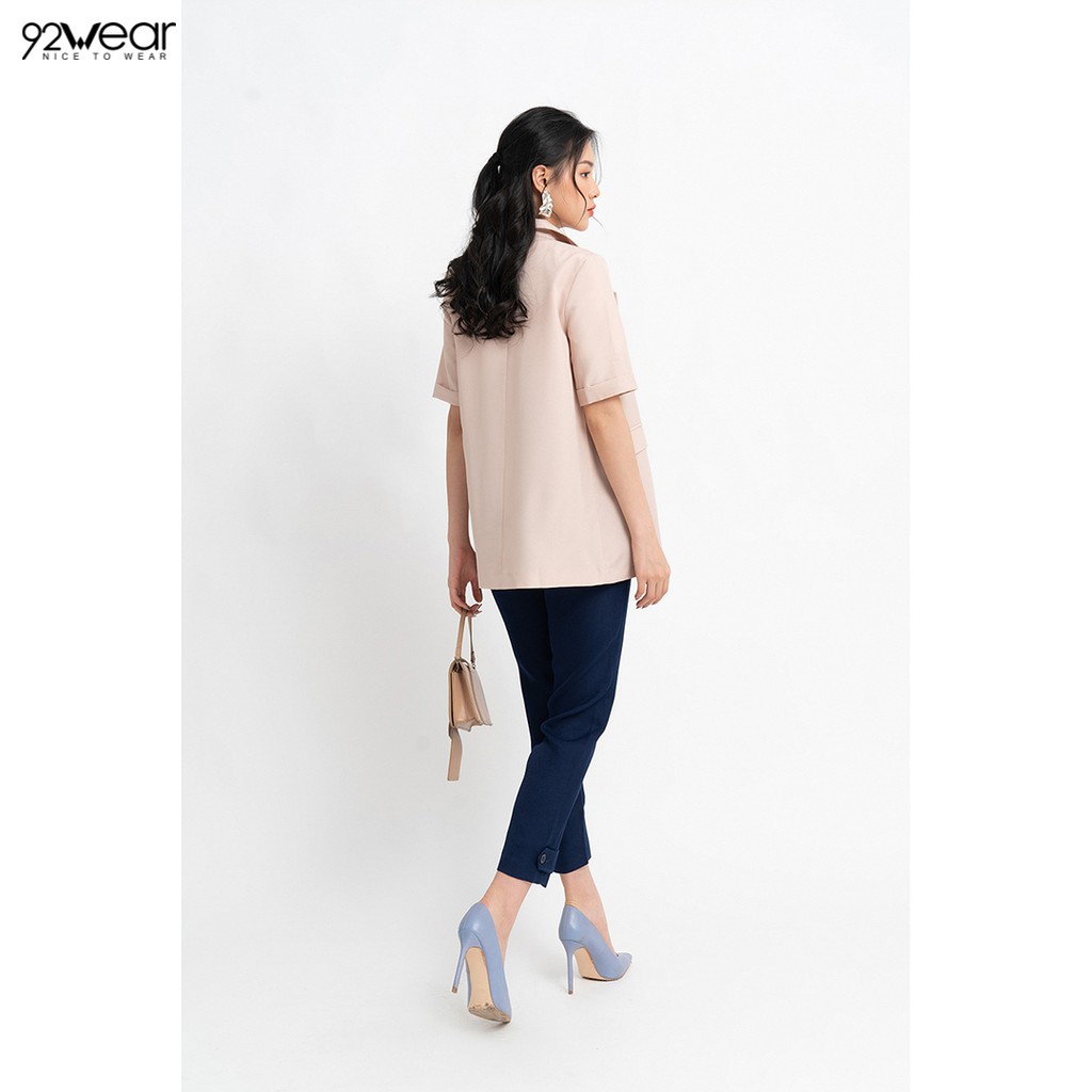 Áo sơ mi nữ công sở 92WEAR 3 MÀU, đủ size, cổ bẻ AOW1192 | BigBuy360 - bigbuy360.vn