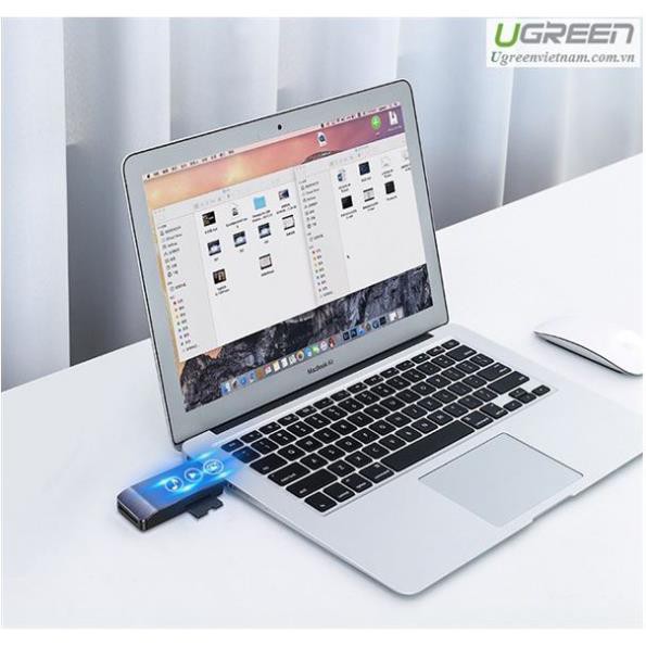 Đầu đọc thẻ USB 3.0 hỗ trợ SD/TF/CF/MS chính hãng Ugreen 50541 cao cấp