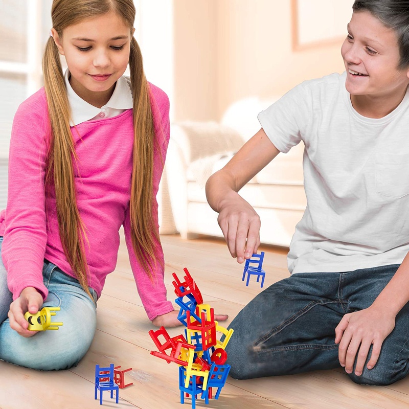 Bộ Đồ Chơi Xếp Tháp Cân Bằng Kỹ Năng 18 Món Độc Đáo Trang Trí Bàn Tiệc Gia Đình