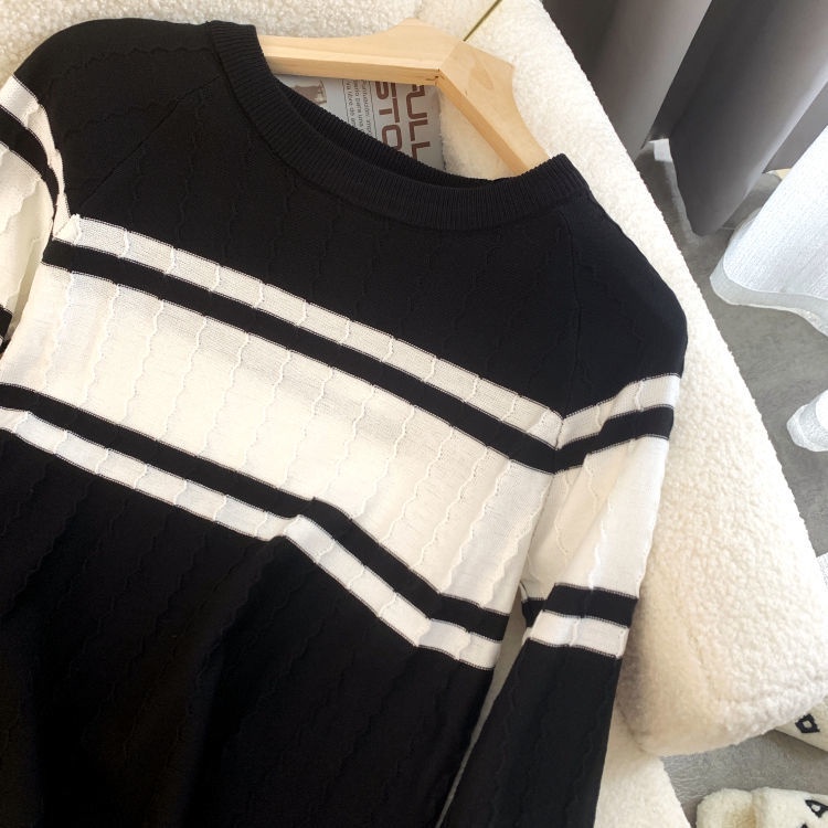 Áo Sweater Dệt Kim Mỏng Tay Dài Thời Trang Mùa Thu Cho Nữ