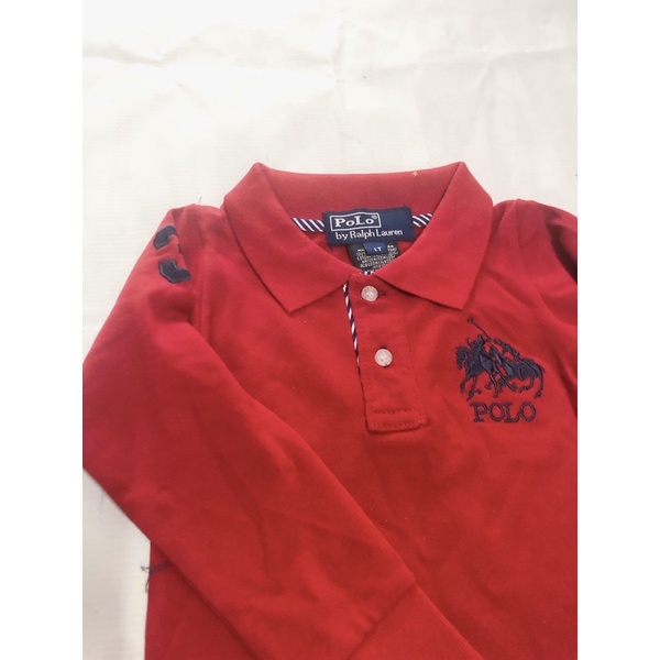 {10-16kg} Áo polo dài tay cho bé trai size nhí