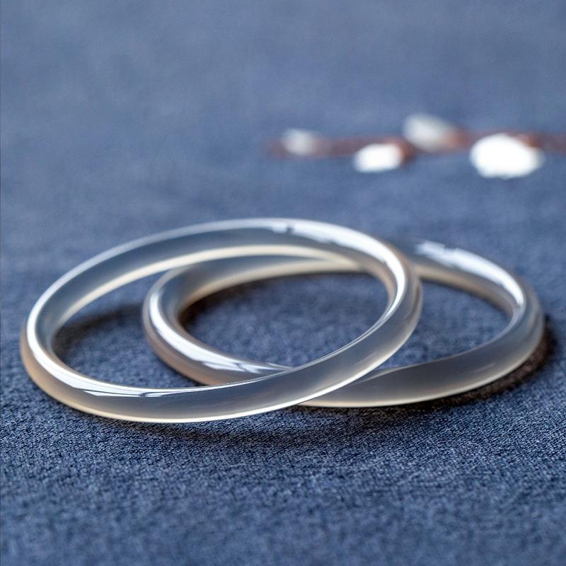 Vòng Tay Đá Mã Não Tự Nhiên Màu Xanh Lá 6mm Xinh Xắn