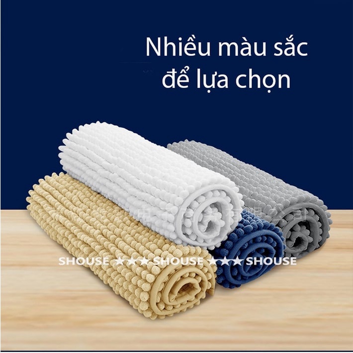 Thảm Lau Chân San Hô nhà tắm thấm nước chống trượt miếng giẻ dậm chùi chân siêu thấm hút nước giá rẻ phòng khách