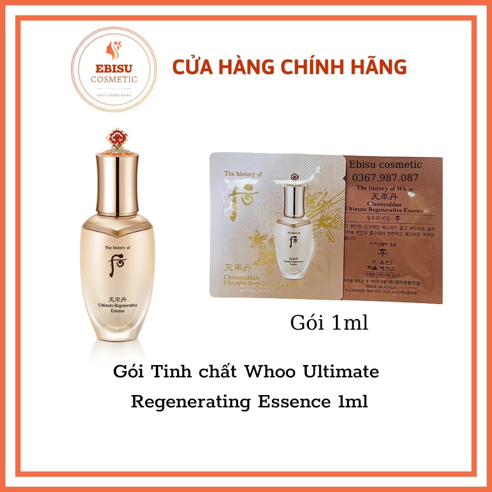 Gói Tinh chất Whoo Ultimate Regenerating Essence 1ml_MẪU MỚI