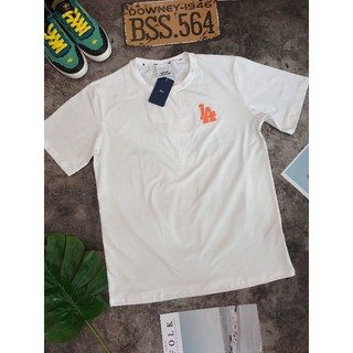 Áo Thun La Trắng Logo Cam/Vàng