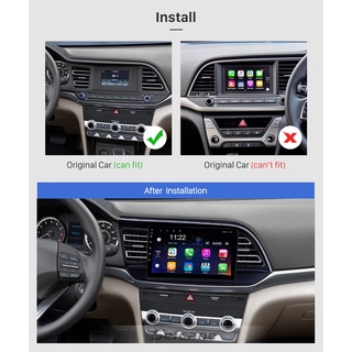 Mặt dưỡng màn hình dvd android 9” 10” hyundai elantra 2006-2011 2012-2015 2016-2018 2019-2020 2021 cắm jack nguồn zin