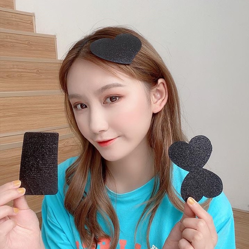 ( Bản to )Miếng dán giữ tóc mái Min trang điểm tiện dụng, miếng cài tóc mái rửa mặt