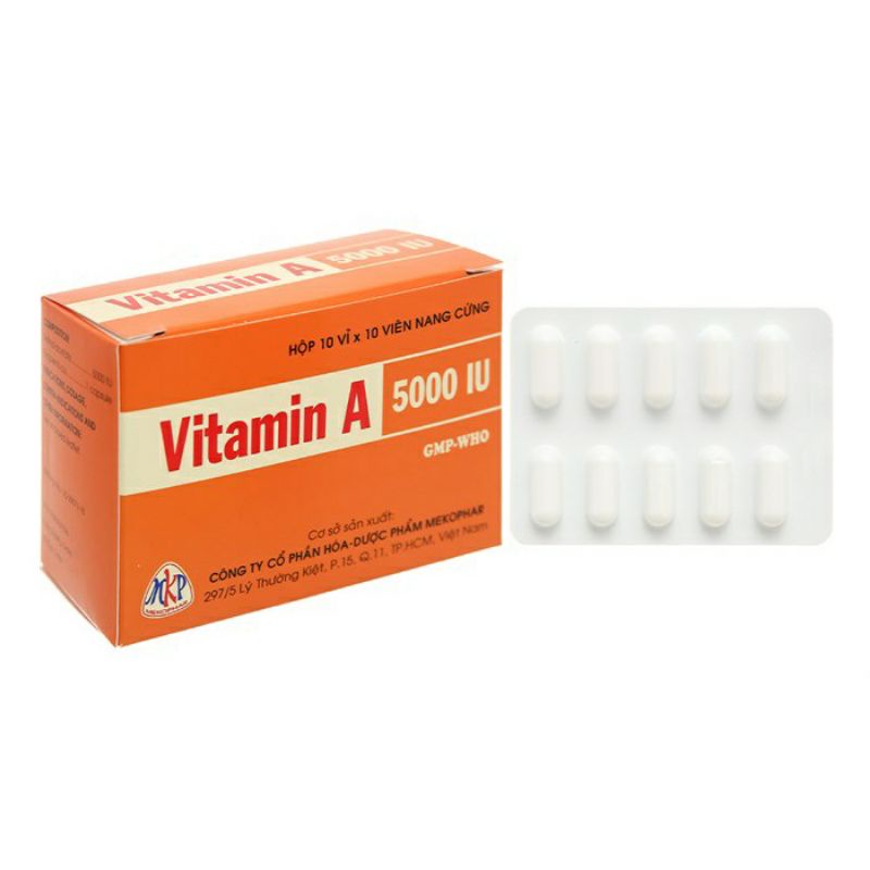 VIÊN UỐNG VITAMIN A⚡ HỘP 100 VIÊN