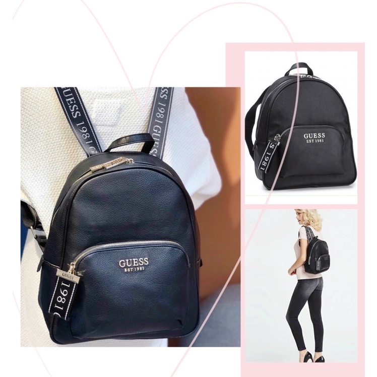 TNS - Balô form vuông medium siêu hottrend Guez Haidee backpack-chất da mềm cao cấp-màu đen classic