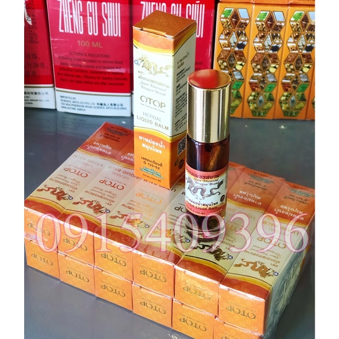 DẦU LĂN THẢO DƯỢC VỊ THÁI LAN OTOP HERBAL LIQUID BALM