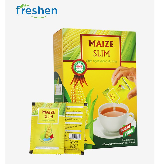 Đường ăn kiêng Maize Slim chiết xuất từ chất xơ và đường bắp - Hộp 50 gói