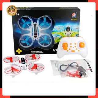 Đồ Chơi Máy Bay Điều Khiển Từ Xa Flycam Mô Hình 4 Cánh Mini, Đèn Sáng Lấp Lánh, Quay Nhào Lộn 360 Độ - Teemostores