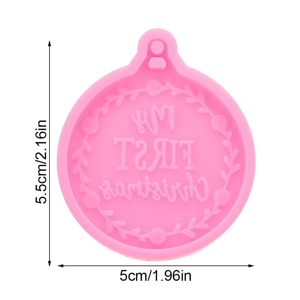 BEAUTY Khuôn Silicone Tạo Hình Làm Mặt Trang Sức Hình Quả Cầu Giáng Sinh