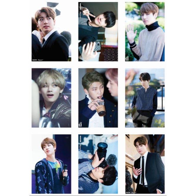 Lomo card ảnh nhóm BTS 2017 full 81 ảnh