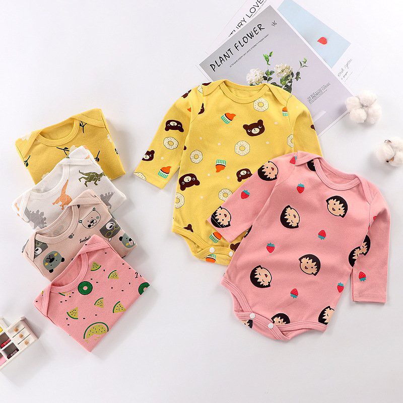 Bodysuit cho bé Bộ body cho bé sơ sinh Bodychip dài tay cho bé Body chip bé gái