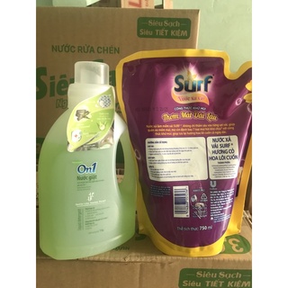  combo chai nước giặt On1 tặng nước xã suýt huong hoa