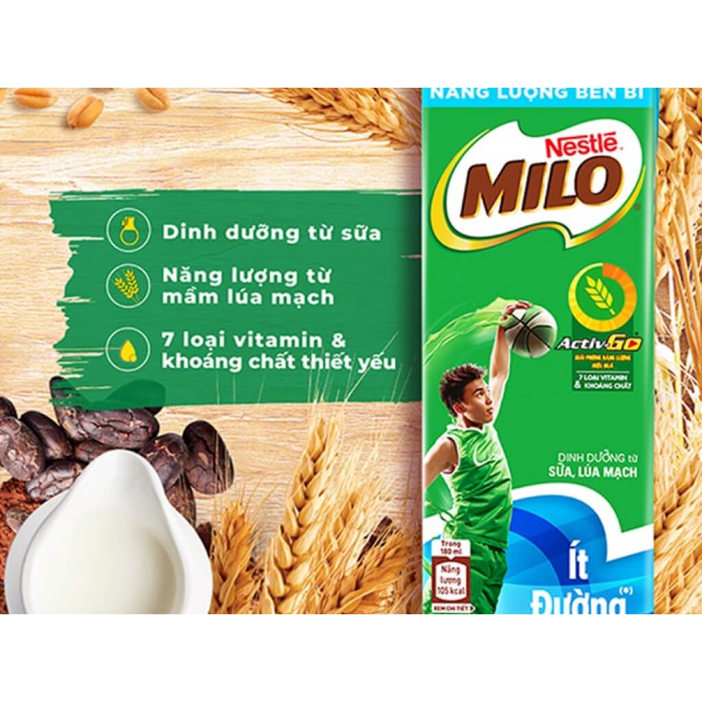 THÙNG 48 HỘP SỮA MILO LÚA MẠCH