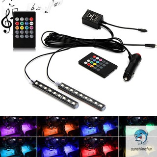 2 Dây đèn LED 12V chống nước trang trí nội thất xe hơi