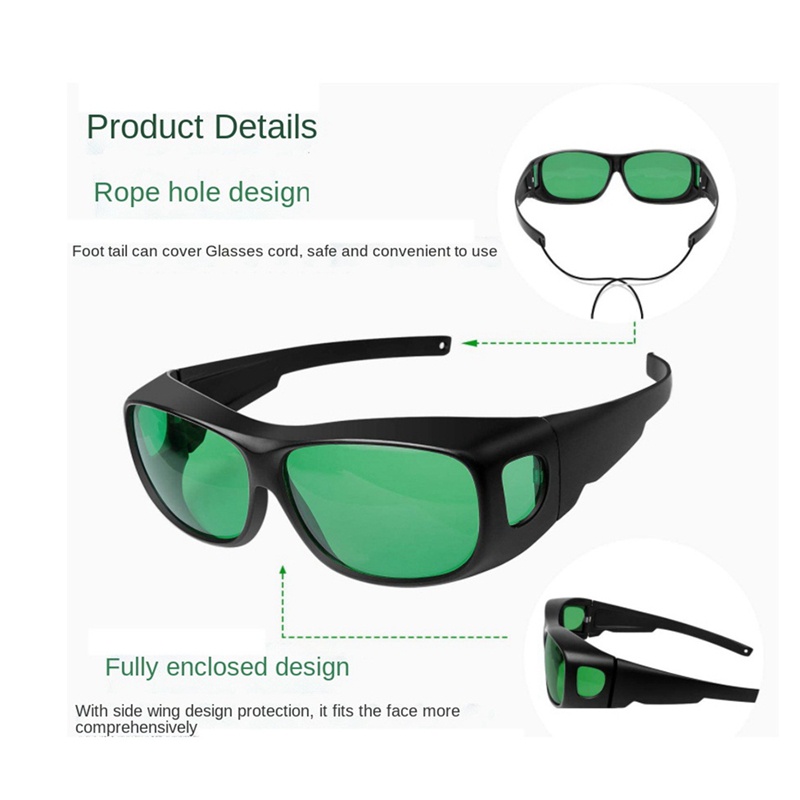 Mắt Kính Tăng Trưởng Thực Vật Có Đèn LED Kèm Hộp Đựng Ốp