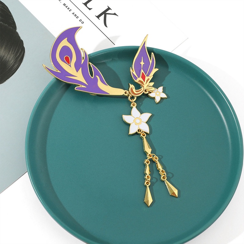 Huy Hiệu Cài Áo Hình Lông Vũ Aether Aasleaty Mới