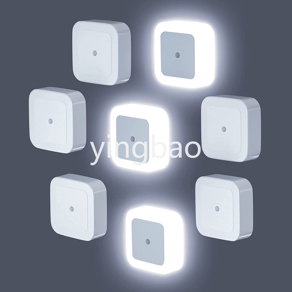 Đèn LED Cảm Biến Thông Minh Tự Động Phích Cắm Vào Ban Đêm Cho Phòng Tắm Nhà Bếp Nhà Vệ Sinh Cầu Thang
