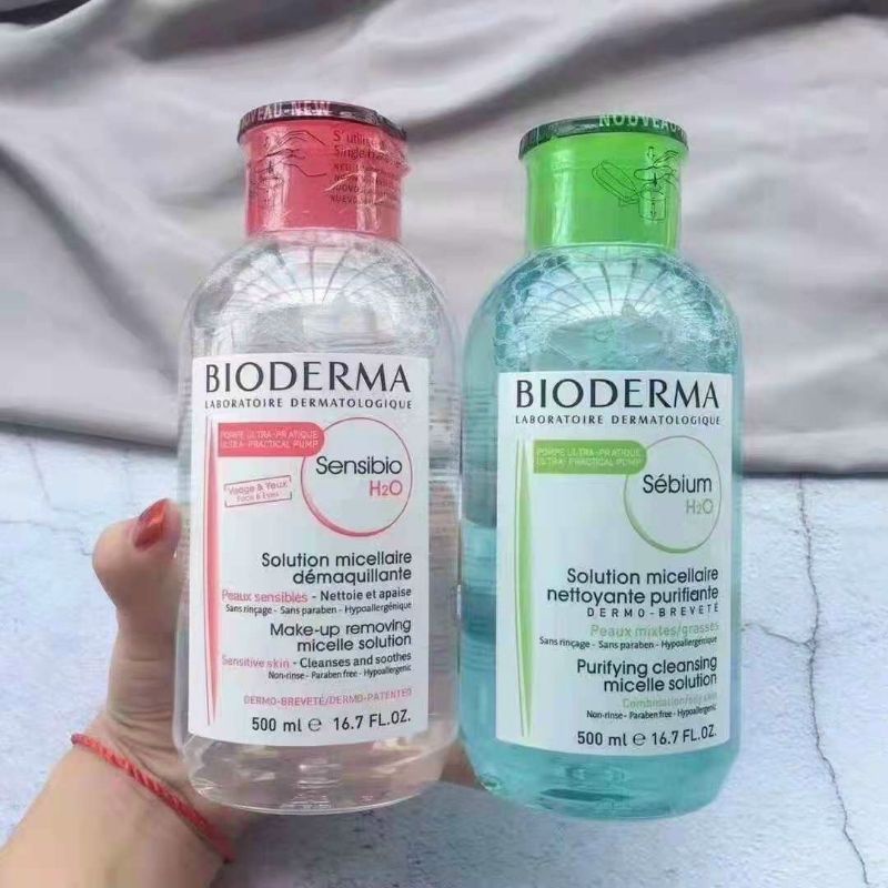 Nước tẩy trang nắp nhấn bio 500ml (nắp to)